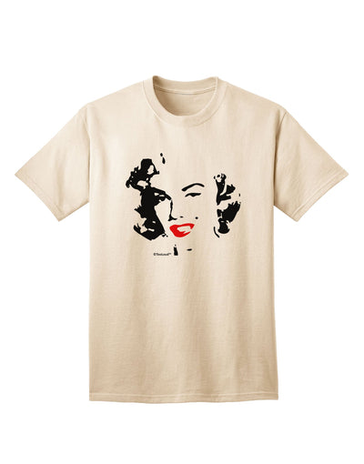 TooLoud presents the exquisite Marilyn Monroe Cutout Design Red Lips Adult T-Shirt-Mens T-shirts-TooLoud-Natural-Small-Davson Sales