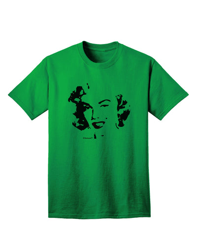 TooLoud presents the exquisite Marilyn Monroe Cutout Design Red Lips Adult T-Shirt-Mens T-shirts-TooLoud-Kelly-Green-Small-Davson Sales