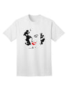 TooLoud presents the exquisite Marilyn Monroe Cutout Design Red Lips Adult T-Shirt-Mens T-shirts-TooLoud-White-Small-Davson Sales