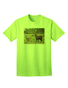 TooLoud presents the exquisite Standing Llamas Adult T-Shirt for your discerning taste in fashion.-Mens T-shirts-TooLoud-Neon-Green-Small-Davson Sales