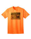 TooLoud presents the exquisite Standing Llamas Adult T-Shirt for your discerning taste in fashion.-Mens T-shirts-TooLoud-Neon-Orange-Small-Davson Sales