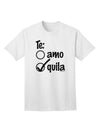 TooLoud presents the exquisite Tequila Checkmark Design Adult T-Shirt-Mens T-shirts-TooLoud-White-Small-Davson Sales