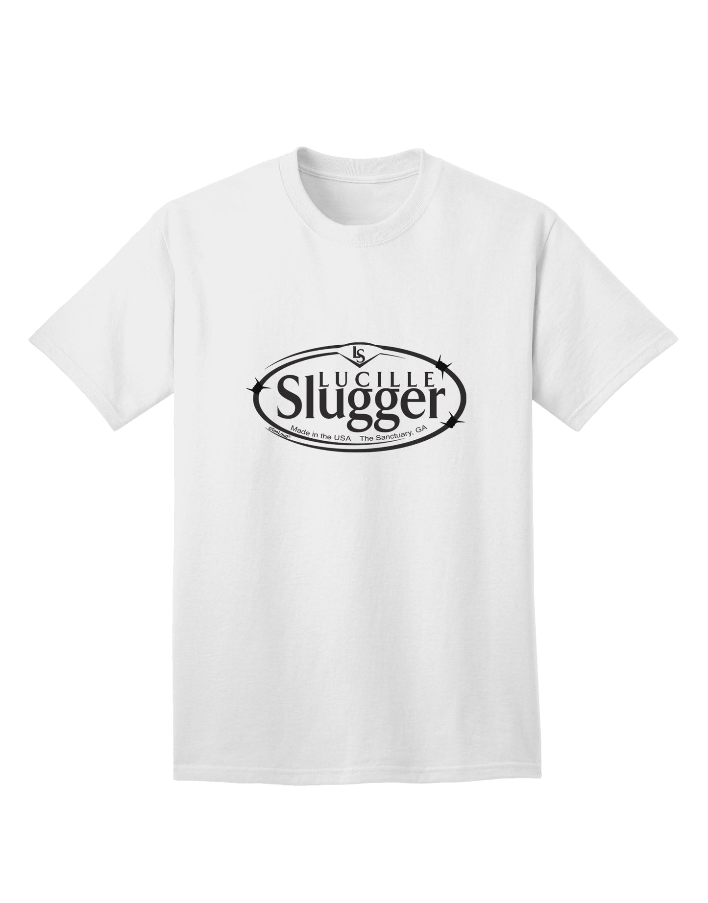 TooLoud presents the sophisticated Lucille Slugger Logo Adult T-Shirt-Mens T-shirts-TooLoud-White-Small-Davson Sales