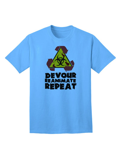 TooLoud's Devour Reanimate Repeat Adult T-Shirt: A Must-Have for Ecommerce Enthusiasts-Mens T-shirts-TooLoud-Aquatic-Blue-Small-Davson Sales