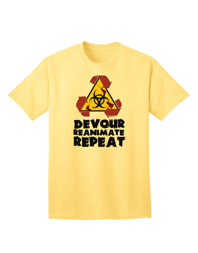 TooLoud's Devour Reanimate Repeat Adult T-Shirt: A Must-Have for Ecommerce Enthusiasts-Mens T-shirts-TooLoud-Yellow-Small-Davson Sales