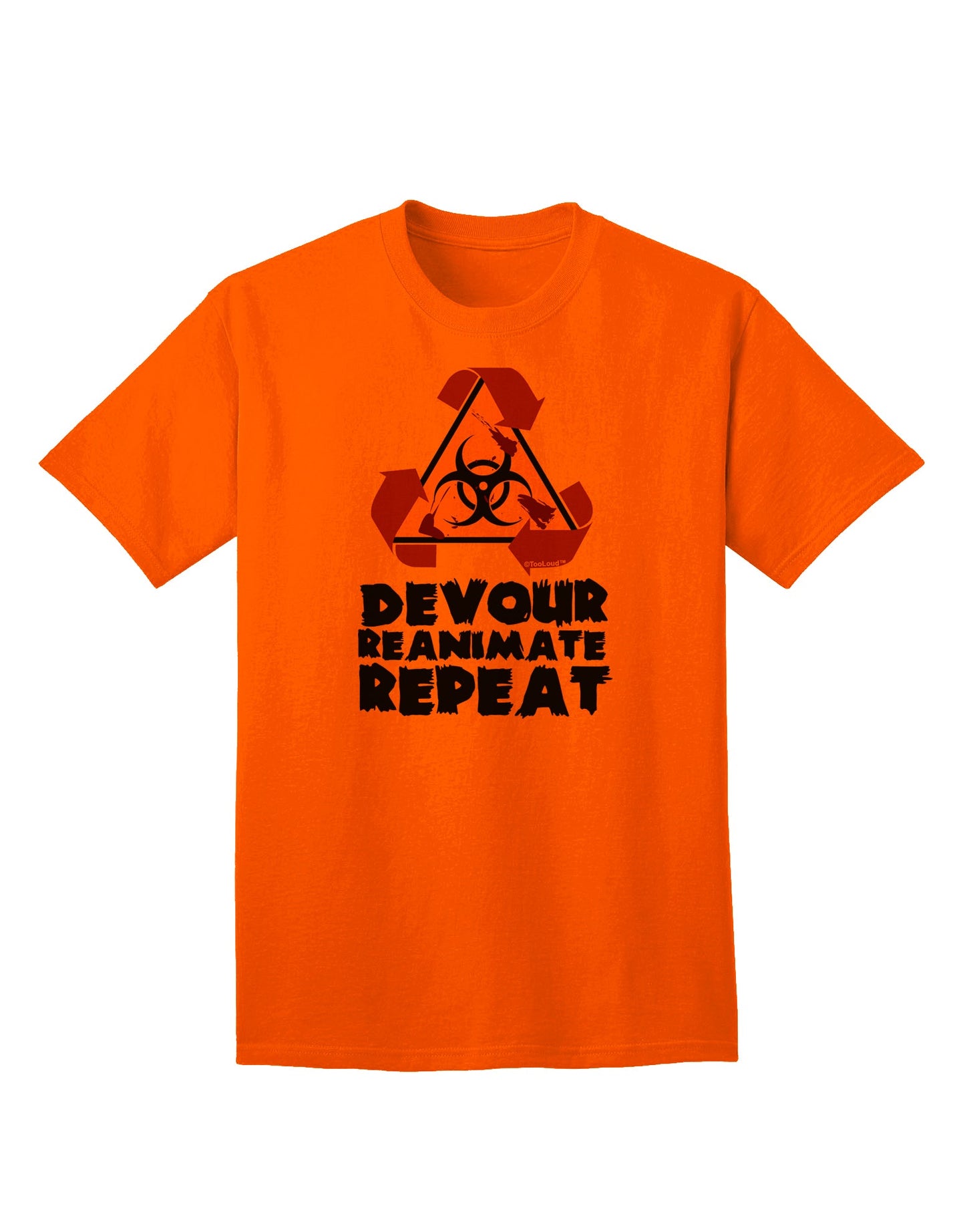 TooLoud's Devour Reanimate Repeat Adult T-Shirt: A Must-Have for Ecommerce Enthusiasts-Mens T-shirts-TooLoud-Orange-Small-Davson Sales