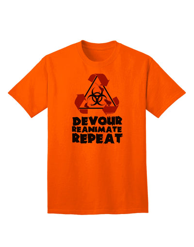 TooLoud's Devour Reanimate Repeat Adult T-Shirt: A Must-Have for Ecommerce Enthusiasts-Mens T-shirts-TooLoud-Orange-Small-Davson Sales