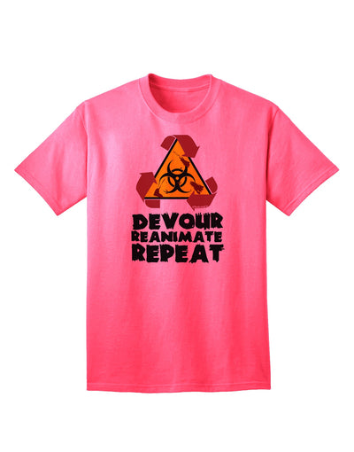 TooLoud's Devour Reanimate Repeat Adult T-Shirt: A Must-Have for Ecommerce Enthusiasts-Mens T-shirts-TooLoud-Neon-Pink-Small-Davson Sales