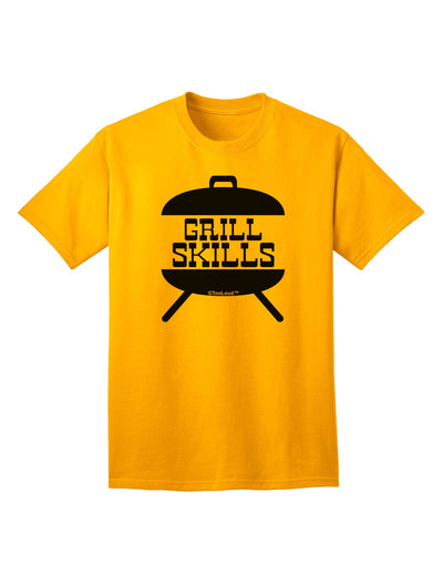 TooLoud's Grill Skills Grill Design Adult T-Shirt: A Must-Have for Grill Enthusiasts-Mens T-shirts-TooLoud-Gold-Small-Davson Sales