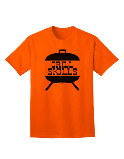 TooLoud's Grill Skills Grill Design Adult T-Shirt: A Must-Have for Grill Enthusiasts-Mens T-shirts-TooLoud-Orange-Small-Davson Sales