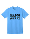 TooLoud's My Dog Walks All Over Me Adult T-Shirt: A Stylish Choice for Dog Lovers-Mens T-shirts-TooLoud-Aquatic-Blue-Small-Davson Sales