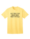 TooLoud's Say What You Mean Text Adult T-Shirt: A Stylish and Expressive Addition to Your Wardrobe-Mens T-shirts-TooLoud-Yellow-Small-Davson Sales