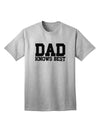 Top Choice: Dad Knows Best Adult T-Shirt - Exclusively by TooLoud-Mens T-shirts-TooLoud-AshGray-Small-Davson Sales