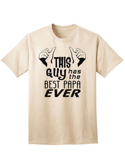 Top-Quality Adult T-Shirt: Celebrate the Best Papa Ever-Mens T-shirts-TooLoud-Natural-Small-Davson Sales