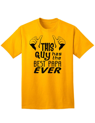 Top-Quality Adult T-Shirt: Celebrate the Best Papa Ever-Mens T-shirts-TooLoud-Gold-Small-Davson Sales