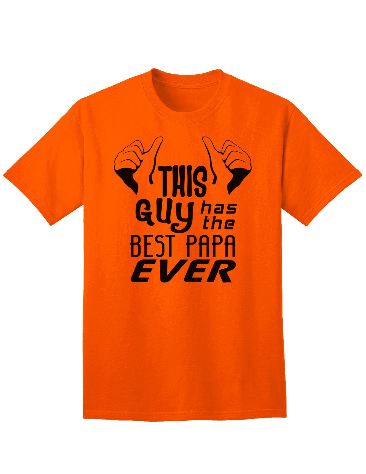 Top-Quality Adult T-Shirt: Celebrate the Best Papa Ever-Mens T-shirts-TooLoud-Orange-Small-Davson Sales