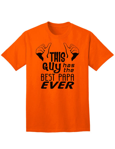 Top-Quality Adult T-Shirt: Celebrate the Best Papa Ever-Mens T-shirts-TooLoud-Orange-Small-Davson Sales