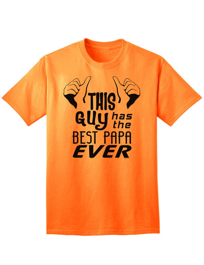 Top-Quality Adult T-Shirt: Celebrate the Best Papa Ever-Mens T-shirts-TooLoud-Neon-Orange-Small-Davson Sales