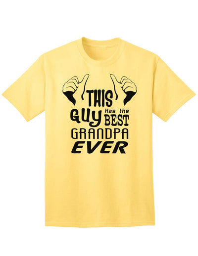 Top-Quality Adult T-Shirt Celebrating the Extraordinary Grandfather-Mens T-shirts-TooLoud-Yellow-Small-Davson Sales