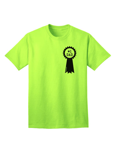 Top-Rated Father's Day Award Ribbon Adult T-Shirt-Mens T-shirts-TooLoud-Neon-Green-Small-Davson Sales