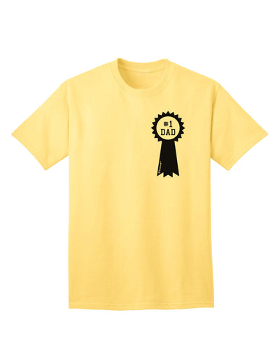 Top-Rated Father's Day Award Ribbon Adult T-Shirt-Mens T-shirts-TooLoud-Yellow-Small-Davson Sales