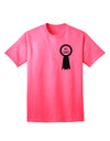 Top-Rated Father's Day Award Ribbon Adult T-Shirt-Mens T-shirts-TooLoud-Neon-Pink-Small-Davson Sales