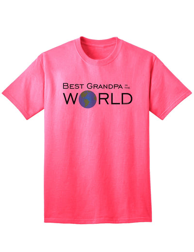 Top-rated Adult T-Shirt Celebrating the World's Greatest Grandfather-Mens T-shirts-TooLoud-Neon-Pink-Medium-Davson Sales