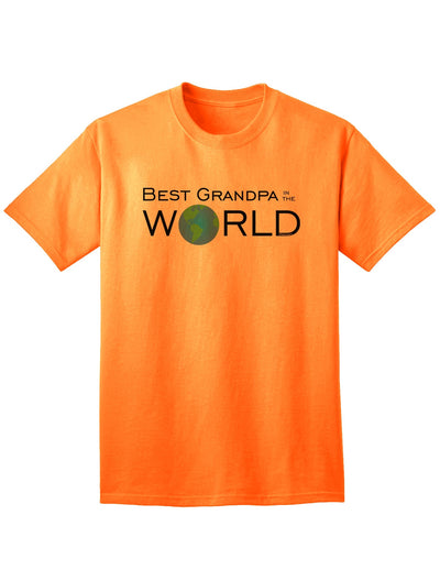 Top-rated Adult T-Shirt Celebrating the World's Greatest Grandfather-Mens T-shirts-TooLoud-Neon-Orange-Small-Davson Sales