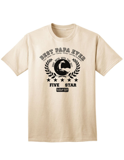 Top-rated Collegiate Adult T-Shirt for the Best Papa-Mens T-shirts-TooLoud-Natural-Small-Davson Sales