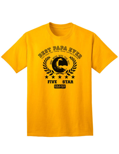 Top-rated Collegiate Adult T-Shirt for the Best Papa-Mens T-shirts-TooLoud-Gold-Small-Davson Sales