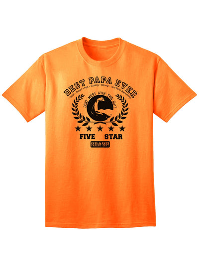 Top-rated Collegiate Adult T-Shirt for the Best Papa-Mens T-shirts-TooLoud-Neon-Orange-Small-Davson Sales