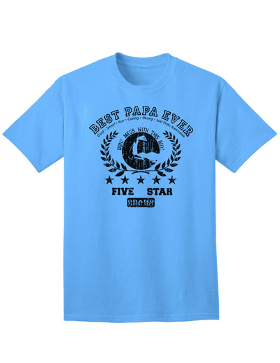 Top-rated Distressed Collegiate Adult T-Shirt for the Best Fathers-Mens T-shirts-TooLoud-Aquatic-Blue-Small-Davson Sales