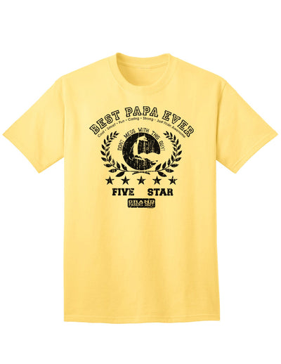 Top-rated Distressed Collegiate Adult T-Shirt for the Best Fathers-Mens T-shirts-TooLoud-Yellow-Small-Davson Sales