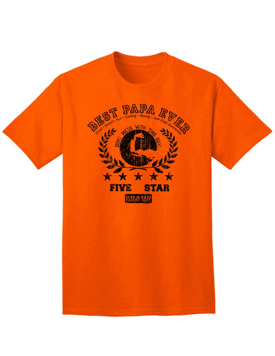 Top-rated Distressed Collegiate Adult T-Shirt for the Best Fathers-Mens T-shirts-TooLoud-Orange-Small-Davson Sales