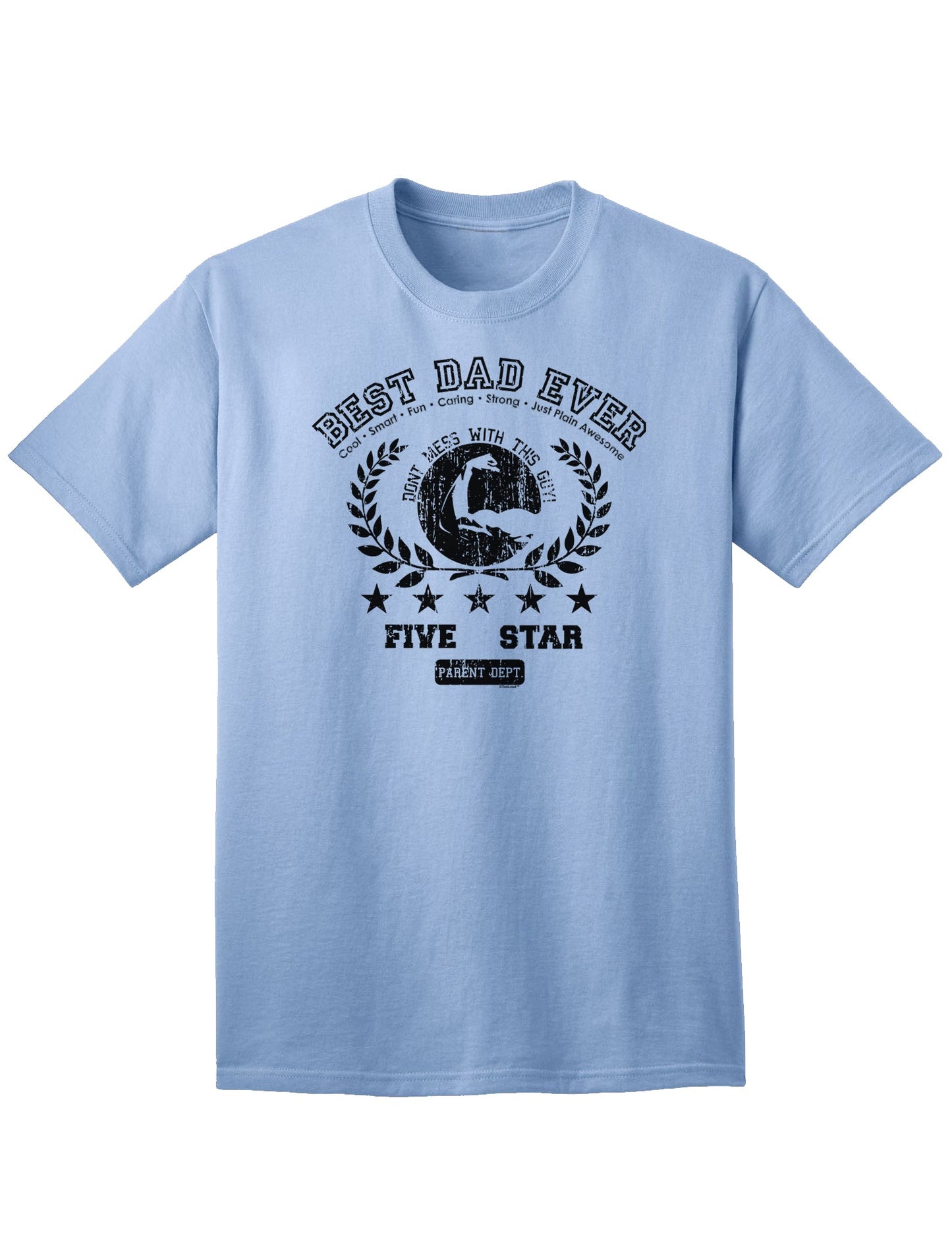 Top-rated Distressed Collegiate Adult T-Shirt for the Ultimate Father-Mens T-shirts-TooLoud-Light-Blue-Small-Davson Sales