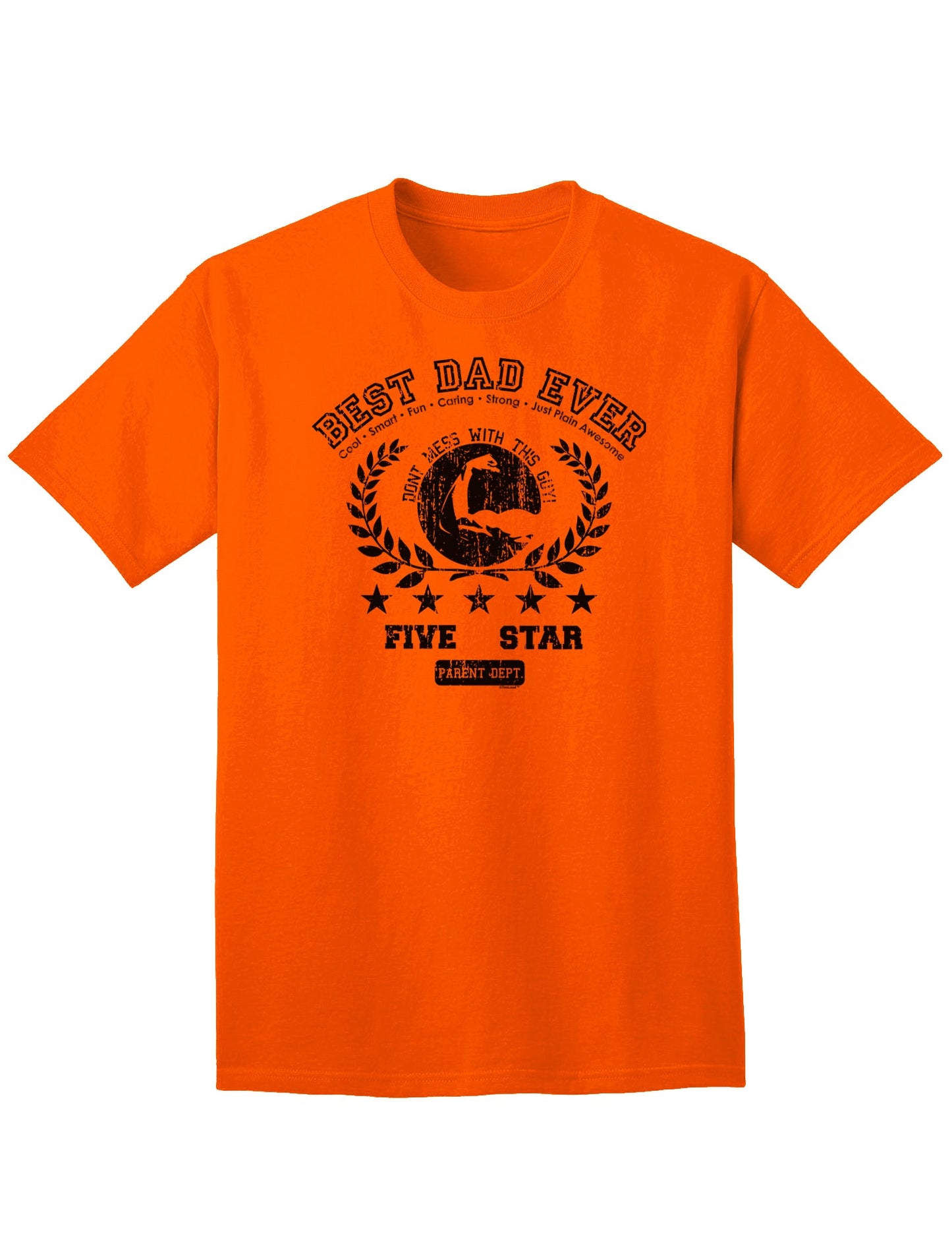 Top-rated Distressed Collegiate Adult T-Shirt for the Ultimate Father-Mens T-shirts-TooLoud-Orange-Small-Davson Sales