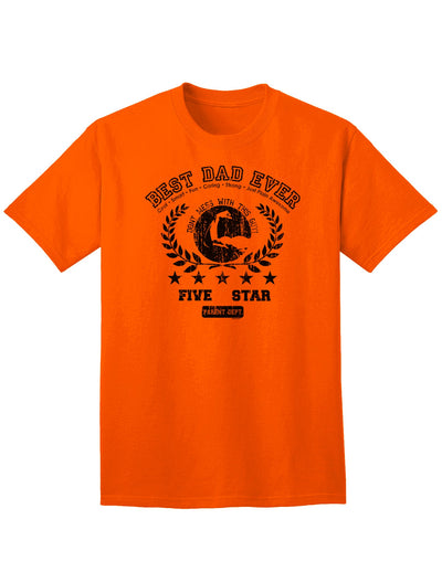 Top-rated Distressed Collegiate Adult T-Shirt for the Ultimate Father-Mens T-shirts-TooLoud-Orange-Small-Davson Sales