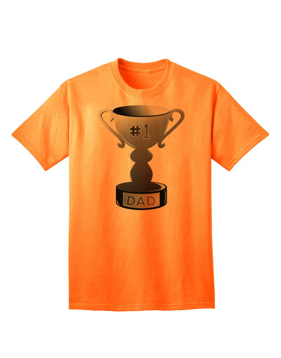 Top-rated Father's Day Trophy Design - Classic Gray Adult T-Shirt-Mens T-shirts-TooLoud-Neon-Orange-Small-Davson Sales