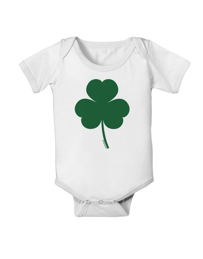 Traditional Irish Shamrock Baby Romper Bodysuit-Baby Romper-TooLoud-White-06-Months-Davson Sales