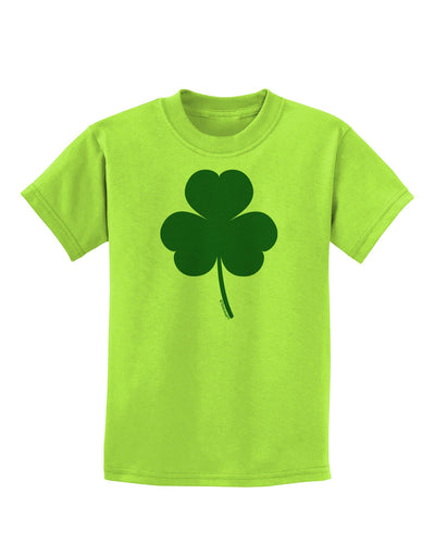 Traditional Irish Shamrock Childrens T-Shirt-Childrens T-Shirt-TooLoud-Lime-Green-X-Small-Davson Sales