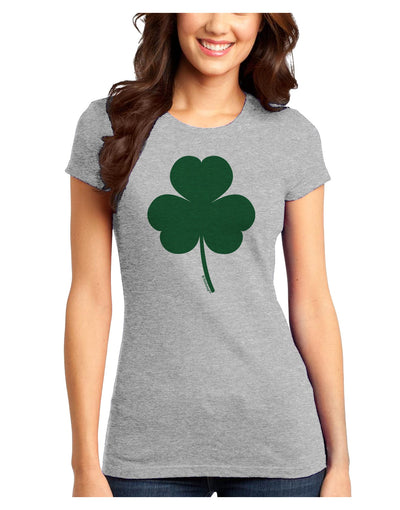 Traditional Irish Shamrock Juniors T-Shirt-Womens Juniors T-Shirt-TooLoud-Ash-Gray-Juniors Fitted X-Small-Davson Sales