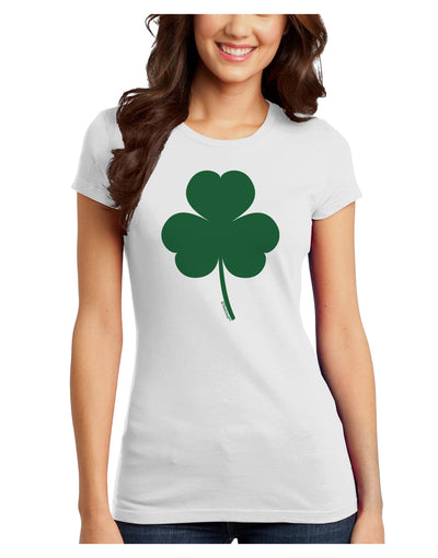 Traditional Irish Shamrock Juniors T-Shirt-Womens Juniors T-Shirt-TooLoud-White-Juniors Fitted X-Small-Davson Sales