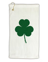 Traditional Irish Shamrock Micro Terry Gromet Golf Towel 11&#x22;x19-Golf Towel-TooLoud-White-Davson Sales