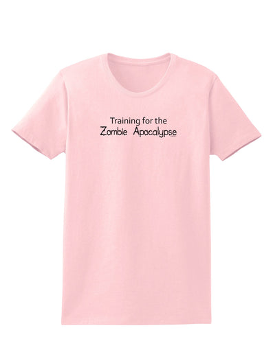 Training for the Zombie Apocalypse Womens T-Shirt-Womens T-Shirt-TooLoud-PalePink-X-Small-Davson Sales