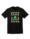 Tree with Gifts Ugly Christmas Sweater Adult Dark T-Shirt-Mens T-Shirt-TooLoud-Black-Small-Davson Sales