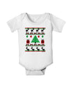 Tree with Gifts Ugly Christmas Sweater Baby Romper Bodysuit-Baby Romper-TooLoud-White-06-Months-Davson Sales