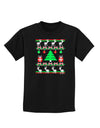 Tree with Gifts Ugly Christmas Sweater Childrens Dark T-Shirt-Childrens T-Shirt-TooLoud-Black-X-Small-Davson Sales