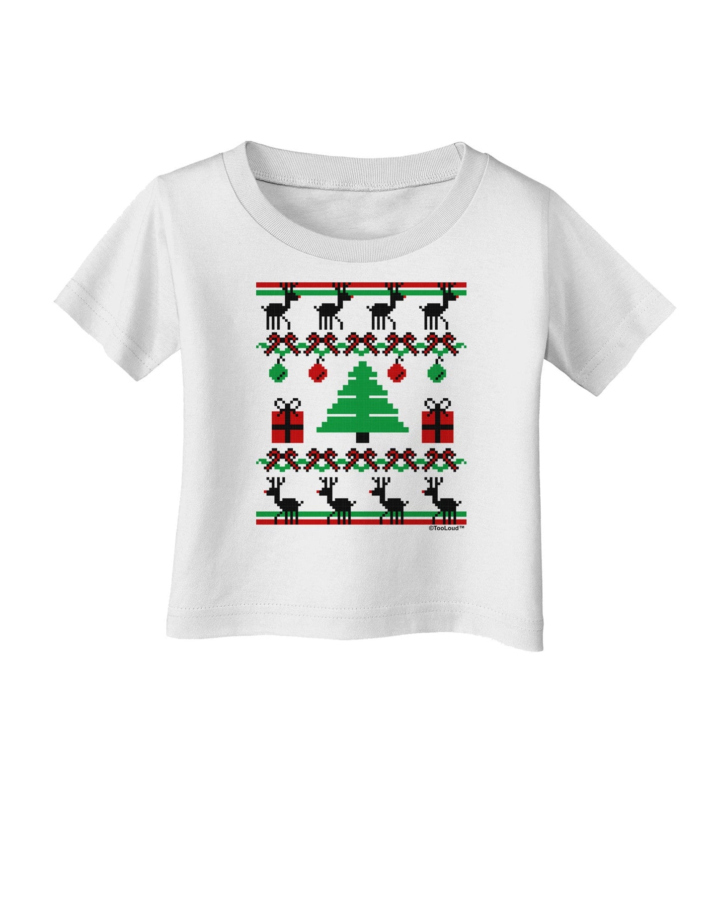 Tree with Gifts Ugly Christmas Sweater Infant T-Shirt-Infant T-Shirt-TooLoud-White-06-Months-Davson Sales
