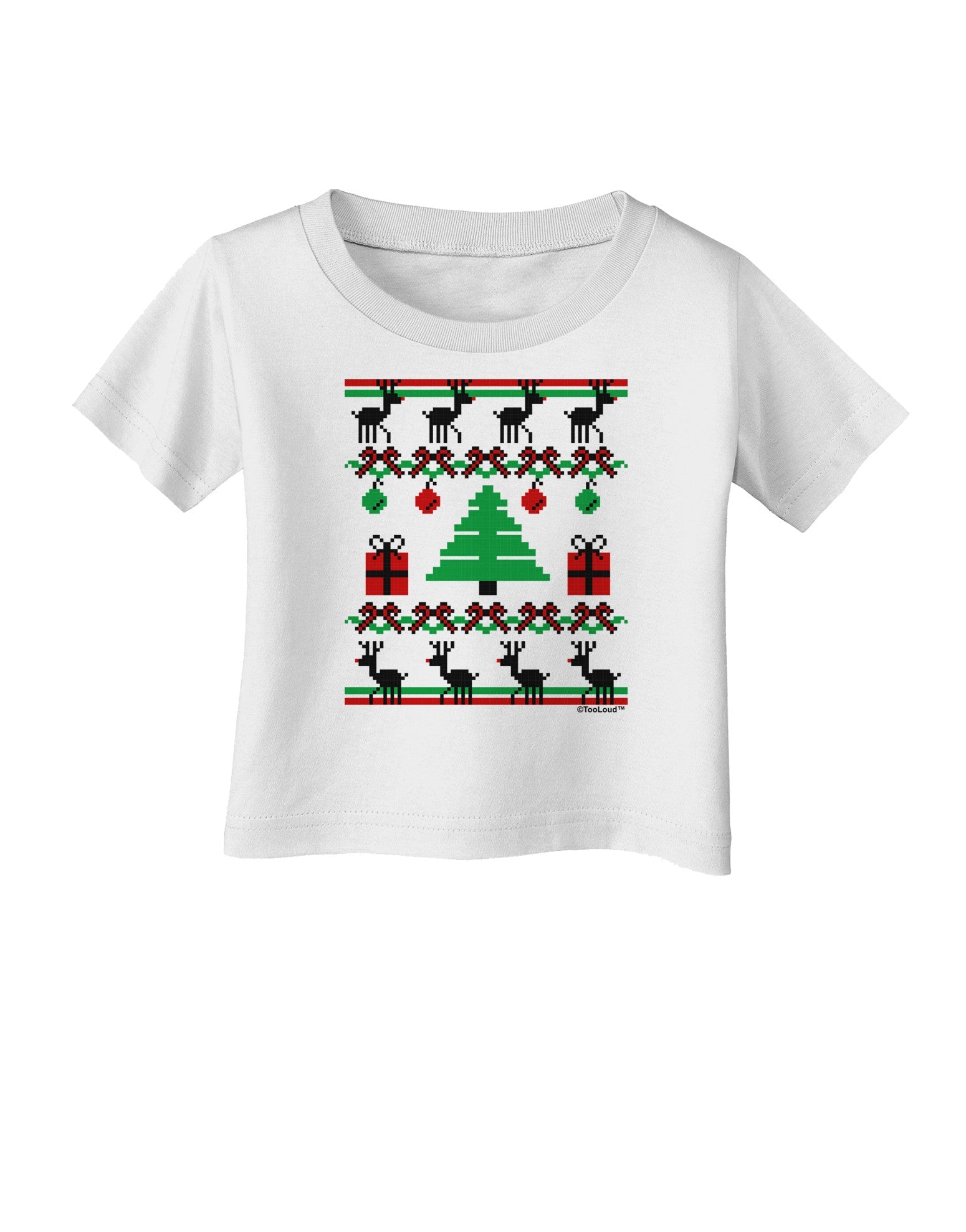 Tree with Gifts Ugly Christmas Sweater Infant T-Shirt-Infant T-Shirt-TooLoud-White-06-Months-Davson Sales
