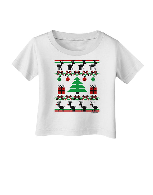 Tree with Gifts Ugly Christmas Sweater Infant T-Shirt-Infant T-Shirt-TooLoud-White-06-Months-Davson Sales